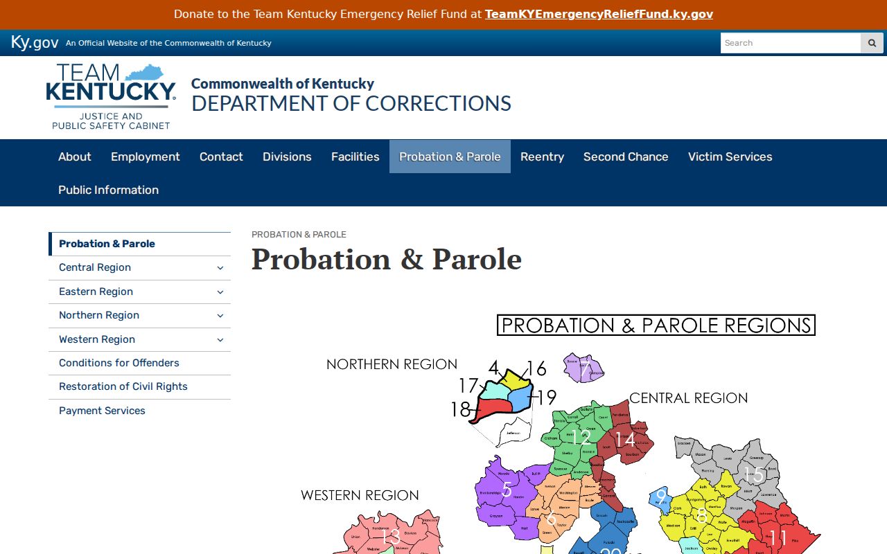 Lincoln County criminal history probation and parole records