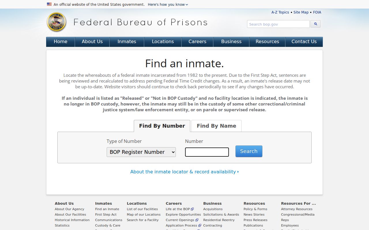 Lincoln County arrest lookup federal inmate locator distinction