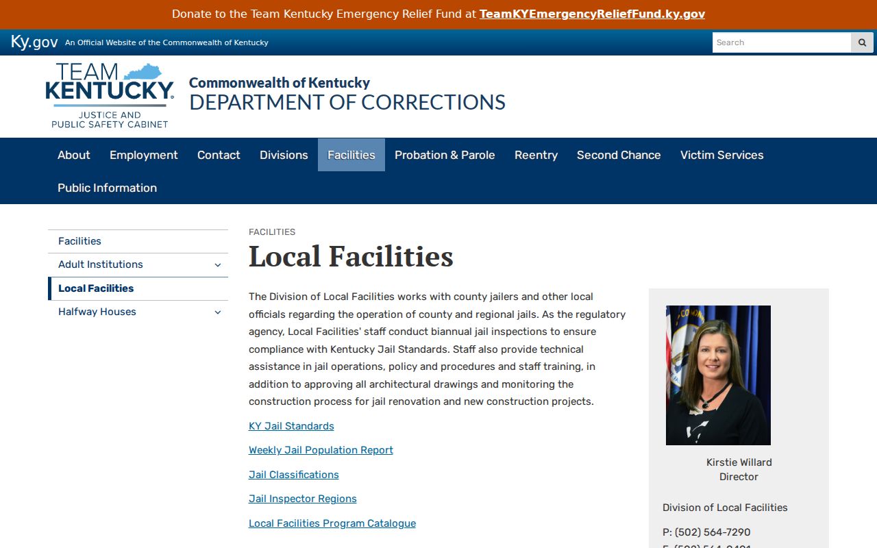 Lincoln County arrest records Kentucky local facilities directory